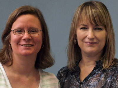 Wendy Cholbi, tech expert, and Pamela Wilson, designer.